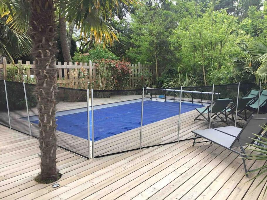 Villa Arcachon 12 Pers Avec Piscine Chauffee Extérieur photo